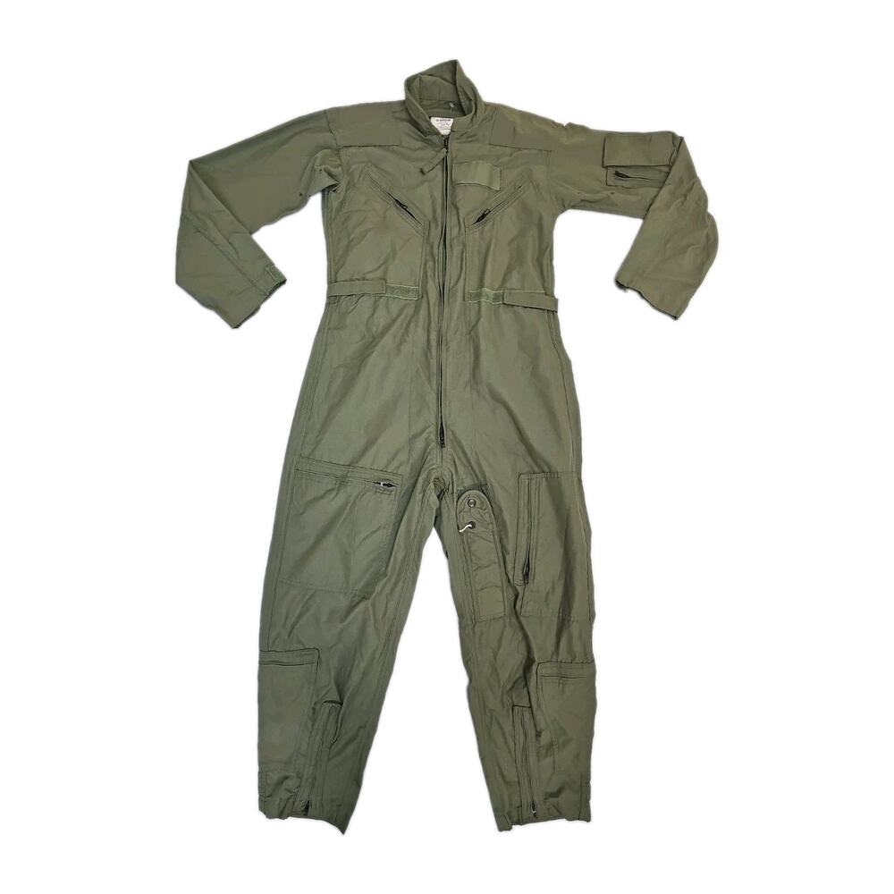 Flight Suit 38 Regular USAF Coverall Figher Pilots Flyers Suit Green Military